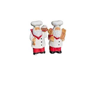 Jennifer Brinley Santa Holiday Salt and Pepper Shakers Vintage